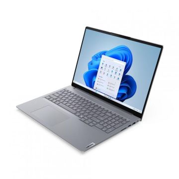 Lenovo Laptop Lenovo ThinkBook 16 G8 IRL, Procesor Intel® Core™ 7 240H pana la 5.20 GHz, 16 inch, WUXGA, 16GB DDR5, 1TB SSD, Intel Graphics, Windows 11 Pro, Gri