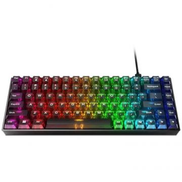 Lenovo Tastatura Gaming Lenovo Legion K510 Mini Pro, cu fir, 84 taste, interfata USB, RGB, Negru