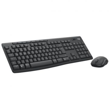 Logitech Kit Tastatura + MouseLogitech  MK370 Wireless, tastatura fara fir,Grafit