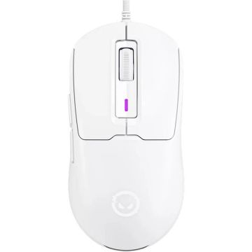 LORGAR Mouse Gaming Lorgar MSA10, 12000 dpi, cu fir, 6 butoane, interfata USB, Alb