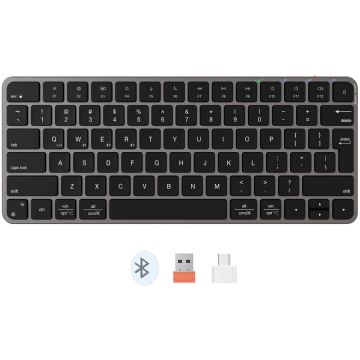 Meetion Tastatura bluetooth slim Meetion K210MW, Negru