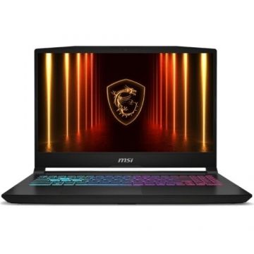 MSI Laptop MSI Katana 15 HX B14WEK, Intel Core i7-14650HX, 15.6 inch, RAM 16GB, SSD 512GB, nVidia GeForce RTX 5050 8GB, Free DOS, Negru