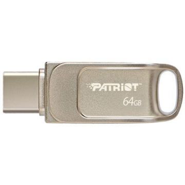 Patriot Memorie USB Patriot TAB T560, 64 GB, USB 3.2/USB-A + USB-C, Argintiu