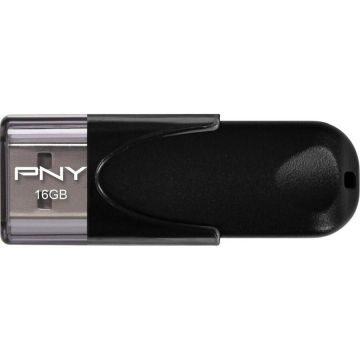 PNY&nbsp;Technologies Memorie USB PNY Flash Attache 4, 16GB, USB 2.0, Negru