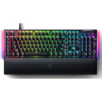 Razer Tastatura mecanica gaming BlackWidow V4, Yellow Switch, iluminare RGB, 6 butoane customizabile, suport pentru incheietura magnetic, negru