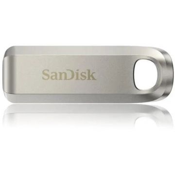 Sandisk Memorie USB SanDisk Ultra Luxe, 256GB, USB 3.2 Gen 1, USB-C, Argintiu