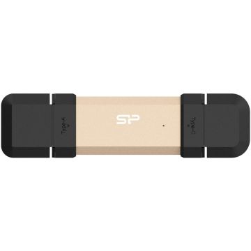 Silicon&nbsp;power SSD extern Silicon Power DS72, 500GB, USB-C/USB 3.2 Gen 2, Auriu