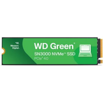 Western&nbsp;Digital SSD Western Digital Green SN3000, 1TB, PCI Express 4.0 x 4 M.2 2280, Citire/Scriere: 5000/4200 MBps