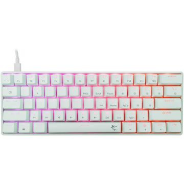 White&nbsp;Shark Tastatura Mecanica Gaming cu fir White Shark SHINOBI v2, RED OUTEMU Switch, Alb