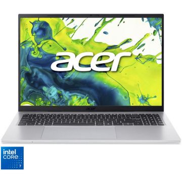 Acer Laptop Acer Aspire Go 16 AG16-71P, Display 16'' WUXGA, IPS, 120Hz, Procesor Intel® Core™ 7 150U (12M Cache, up to 5.40 GHz), 16GB DDR5 RAM, 1TB SSD, Intel Graphics, No OS, Pure Silver