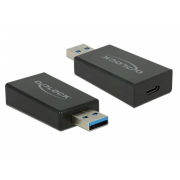 Adaptor activ SuperSpeed USB 3.1 tip A (host) la USB tip C (device) Etron T-M, Delock 65689