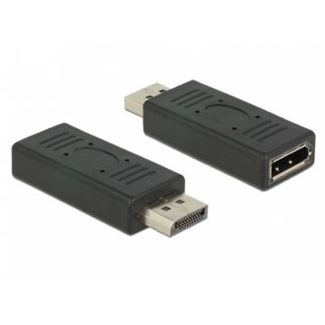 Adaptor Displayport 1.2 T-M port saver negru, Delock 65691