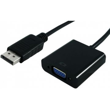 Adaptor Displayport la VGA T-M Negru, S3201