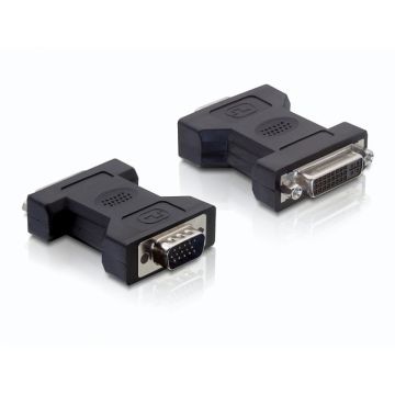 Adaptor DVI-I Dual Link 24+5pini la VGA M-T, Delock 65017