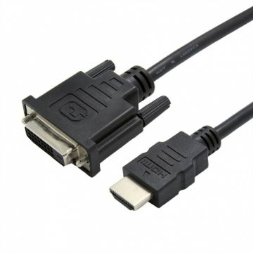 Adaptor HDMI la DVI-D 24+1 T-M 15cm, Value 12.99.3115