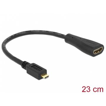 Adaptor HDMI la micro HDMI-D v1.4  M-T, Delock 65391