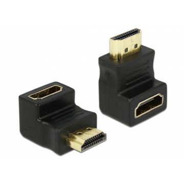 Adaptor HDMI T-M unghi 90 grade jos, Delock 65071