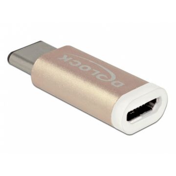 Adaptor micro USB la USB tip C 2.0 M-T, Delock 65677