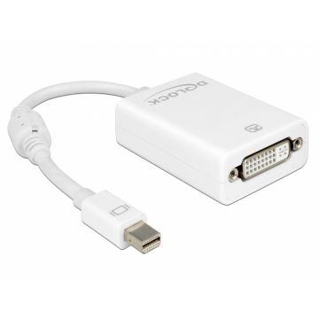 Adaptor mini Displayport la DVI 24+5 pasiv Alb T-M, Delock 65129