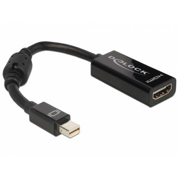 Adaptor mini Displayport la HDMI pasiv T-M negru, Delock 65099