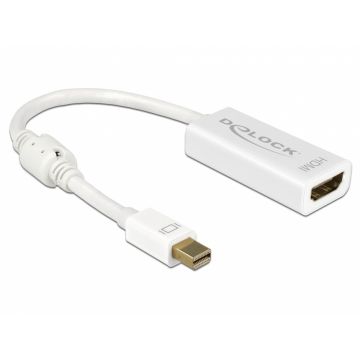 Adaptor mini Displayport la HDMI T-M 1.2 4K Pasiv Alb, Delock 62614