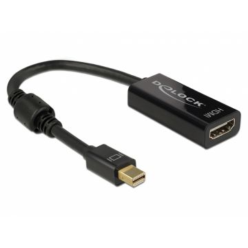 Adaptor mini Displayport la HDMI T-M 1.2 4K Pasiv Negru, Delock 62613