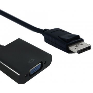 Adaptor MYCON Displayport la VGA T-M Negru, CON3201