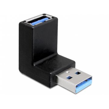 Adaptor USB 3.0 T-M, 90 grade, vertical, Delock 65339