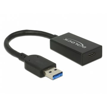 Adaptor USB 3.1-A (host) la tip C (device) T-M Activ 0.15m Negru, Delock 65698