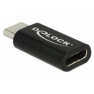 Adaptor USB 4 type C 40Gb/8K60Hz/140W T-M port saver, Delock 65697