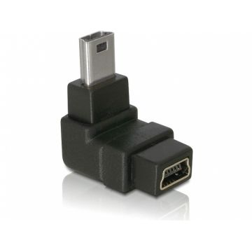 Adaptor USB B mini 5 pini T-M in unghi de 90, Delock 65097