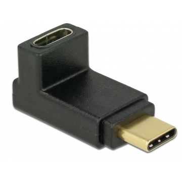 Adaptor USB-C 3.1 Gen 2 unghi 90 grade sus/jos, Delock 65914