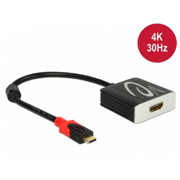Adaptor USB tip C la HDMI T-M 4K 30 Hz (DP Alt Mode), Delock 62999