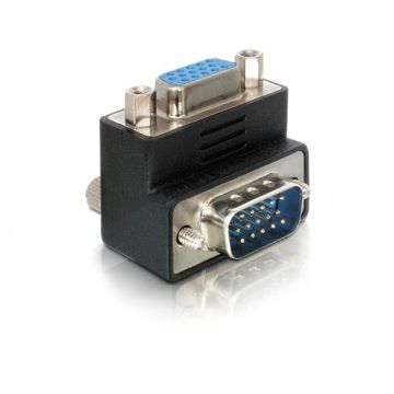 Adaptor VGA M-T unghi 90 grade, Delock 65171