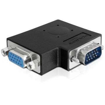 Adaptor VGA T-M unghi 90 grade, Delock 65345