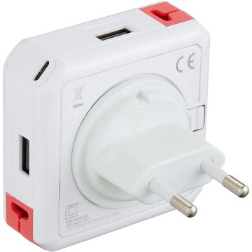 Allocacoc USB HUB Allocacoc EU 9302/EUUHUB, 4 porturi, Alb