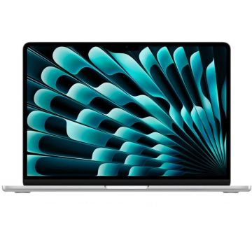 Apple Laptop Apple MacBook Air 13.6 inch, Liquid Retina, Apple M4 (CPU 10-core, GPU 10-core), 16GB RAM, 512GB SSD, US KB, macOS Sequoia, Argintiu