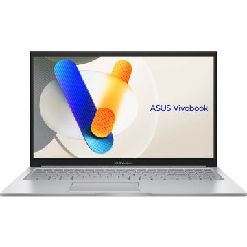 Asus Laptop Asus Vivobook 15 X1504, Intel Core i3-1315U, 15.6 inch, RAM 16GB, SSD 512GB, UHD Graphics, Windows 11 Home, Argintiu