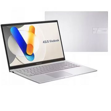 Asus Laptop Asus VivoBook 15 X1504VA-BQ2919W, Intel Core 5 120U, 15.6 inch, RAM 16 GB, SSD 512 GB, Intel Graphics, Windows 11, Argintiu