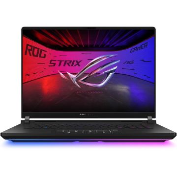 Asus Laptop Gaming ASUS ROG Strix SCAR 16 G635LX,  procesor Intel® Core™ Ultra 9 275HX pana la 5.4GHz, 16 inch, 2.5K WQXGA, 64GB DDR5, 2TB + 2TB SSD, NVIDIA® GeForce RTX™ 5090 24GB GDDR7, Windows 11 Pro, Negru