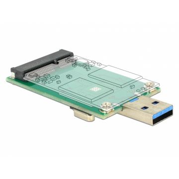 Convertor USB 3.0 la mSATA full size, Delock 62681