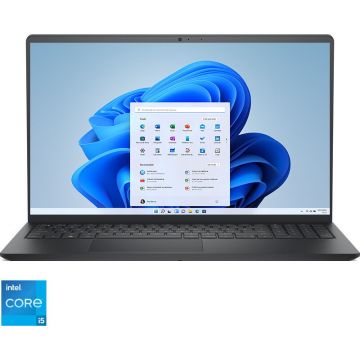 Dell Laptop DELL Pro 15 Essential PV15250, Display 15.6'' FHD 120Hz, Procesor Intel® Core™ i5-1334U (12M Cache, up to 4.60 GHz), 16GB DDR5 RAM, 512GB SSD, Intel UHD Graphics, Windows 11 Pro, Carbon Black