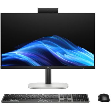 HP Sistem PC All-in-One, HP ProStudio 4 G1i, procesor Intel Core Ultra 5 225T 2.5GHz Arrow Lake, 23.8 inch, Full HD, 16GB DDR5, 512GB SSD, Intel® Graphics, Camera Web, Windows 11 Pro, Negru