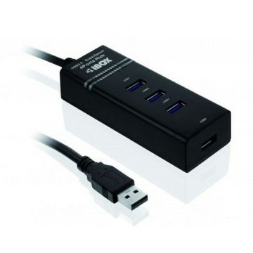 IBOX Hub USB Ibox IUH3FB, 4 porturi, 5 Gbit/s, 0,5 m, Negru