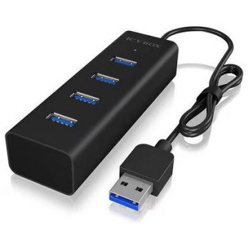 ICYBOX HUB USB Icy Box IB-HUB1409-U3, 4x USB 3.0, Negru