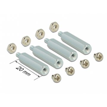 Kit de montare pentru Raspberry Pi 20mm, Delock 18211