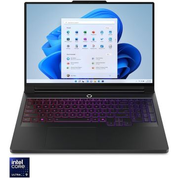 Lenovo Laptop Legion Pro 7 16IAX10H, procesor Intel® Core Ultra 9 275HX pana la 5.4GHz, 16 inch, WQXGA, OLED, 240Hz, 32GB DDR5 RAM, 1TB SSD, NVIDIA® GeForce RTX™ 5080 16GB GDDR7, Windows® 11 Pro, Negru