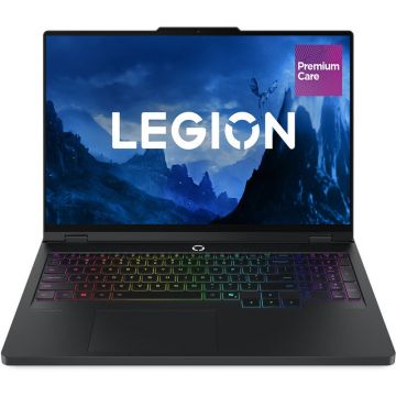 Lenovo Laptop Lenovo Gaming 16'' Legion Pro 5 16AFR10, WQXGA OLED 165Hz, Procesor AMD Ryzen™ 9 9955HX (64M Cache, up to 5.4 GHz), 32GB DDR5, 2x 1TB SSD, GeForce RTX 5070 8GB, No OS, Eclipse Black, 3Yr Onsite Premium Care