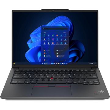Lenovo Laptop Lenovo ThinkPad E14 Gen 7, Procesor AMD Ryzen™ 7 250 pana la 5.1 GHz, 14 inch, WUXGA, 16GB DDR5, 512GB SSD, AMD Radeon 780M, No OS, Negru