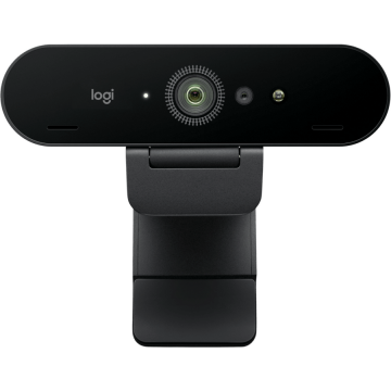 Logitech Camera web Logitech Brio 4K Ultra HD, rezolutie 13 MP, interfata USB-C, Negru